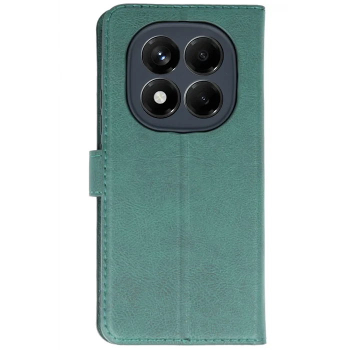 Mey İthalat®   Redmi Note 14 4G Kılıf Trend S Plus Kapaklı Kılıf - Yeşil