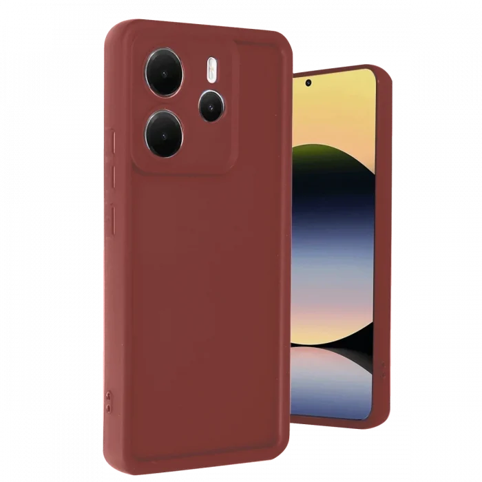 Mey İthalat®   Redmi Note 14 4G Kılıf Viera Silikon - Bordo