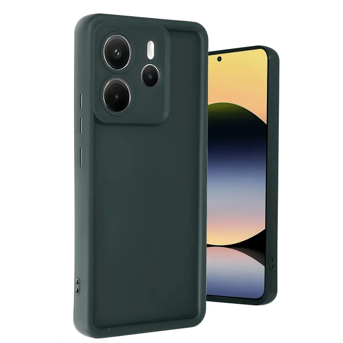 Mey İthalat®   Redmi Note 14 4G Kılıf Viera Silikon - Koyu Yeşil