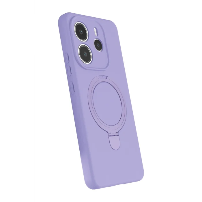 Mey İthalat®   Redmi Note 14 4G Regal Magsafe Standlı Kapak - Lila