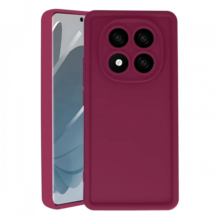 Mey İthalat®   Redmi Note 14 Pro 4G Kılıf Viera Silikon - Bordo