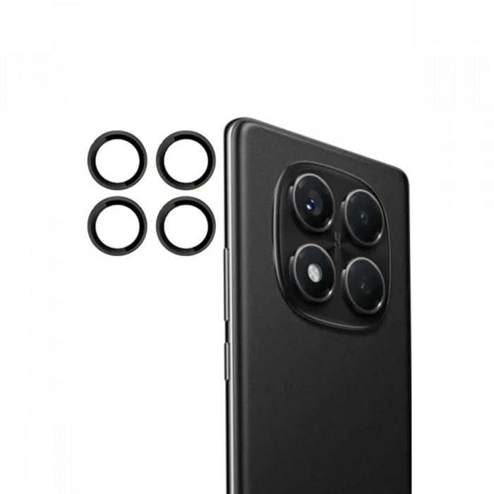 Mey İthalat®   Redmi Note 14 Pro 4G PVD Metal Kamera Lens - Siyah