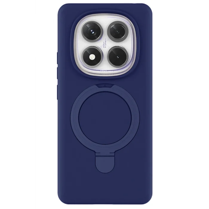 Mey İthalat®   Redmi Note 14 Pro 4G Regal Magsafe Standlı Kapak - Lacivert