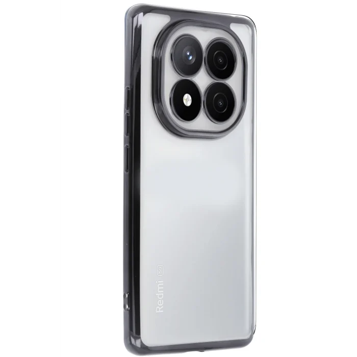 Mey İthalat®   Redmi Note 14 Pro 5G Kılıf  Lensli Silikon - Siyah
