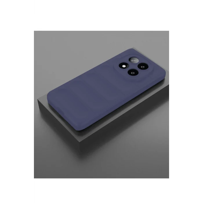 Mey İthalat®   Redmi Note 14 Pro 5G Kılıf Optimum Silikon - Lacivert