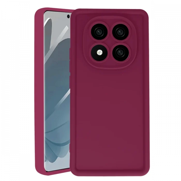 Mey İthalat®   Redmi Note 14 Pro 5G Kılıf Viera Silikon - Bordo