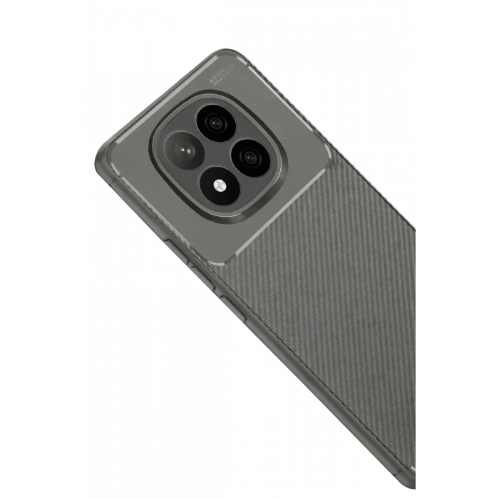 Mey İthalat®   Redmi Note 14 Pro Plus Kılıf Auto Focus Karbon Kapak - Gri