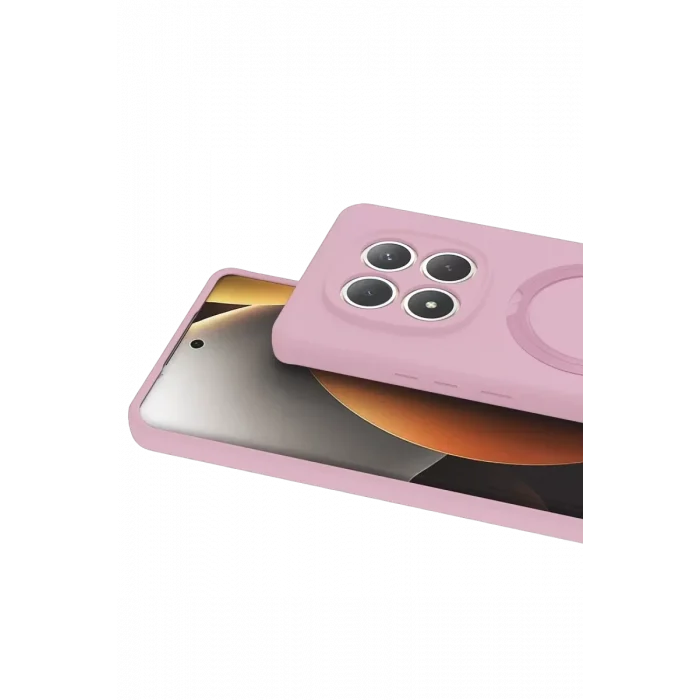 Mey İthalat®   Redmi Note 15 4G Regal Magsafe Standlı Kapak - Açık Pembe