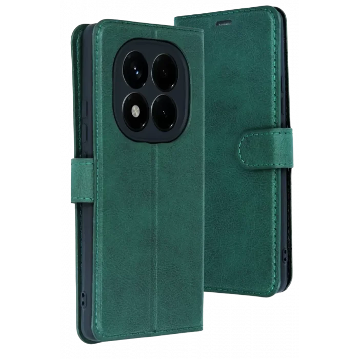 Mey İthalat®   Redmi Note 15 4G Trend S Plus Kapaklı Kılıf - Yeşil