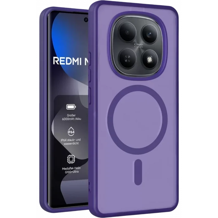 Mey İthalat®   Redmi Note 15 Pro 4G Jota Magsafe Kapak - Derin Mor