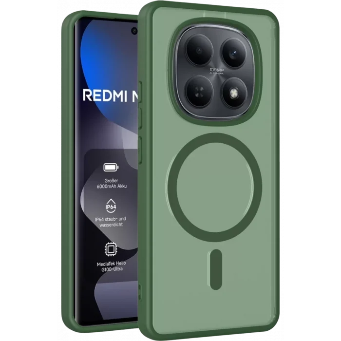 Mey İthalat®   Redmi Note 15 Pro 4G Jota Magsafe Kapak - Koyu Yeşil