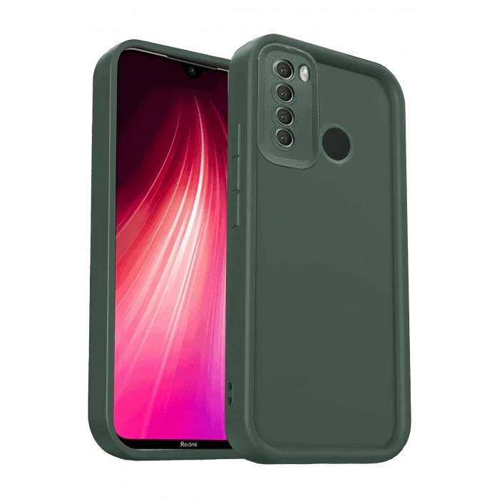 Mey İthalat®   Redmi Note 8 Kılıf Viera Silikon - Koyu Yeşil