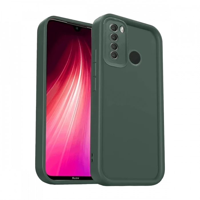 Mey İthalat®   Redmi Note 8 Kılıf Viera Silikon - Koyu Yeşil
