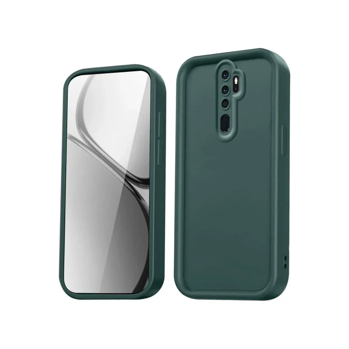 Mey İthalat®   Redmi Note 8 Pro Kılıf Viera Silikon - Koyu Yeşil