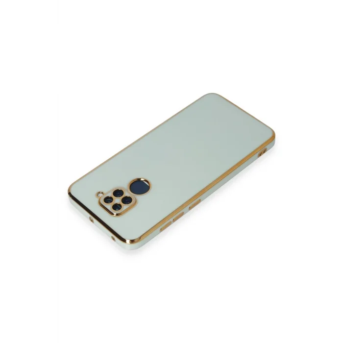 Mey İthalat®   Redmi Note 9 Kılıf Volet Silikon - Açık Yeşil