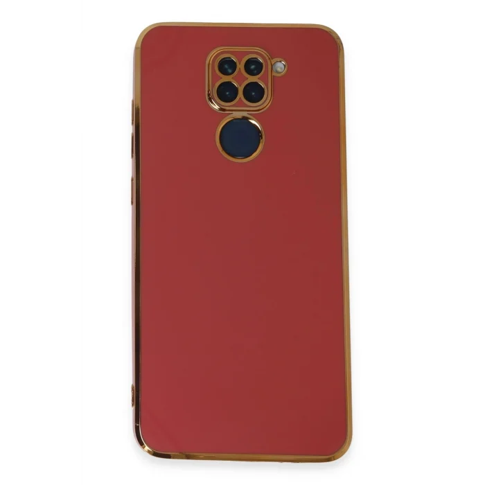 Mey İthalat®   Redmi Note 9 Kılıf Volet Silikon - Kırmızı