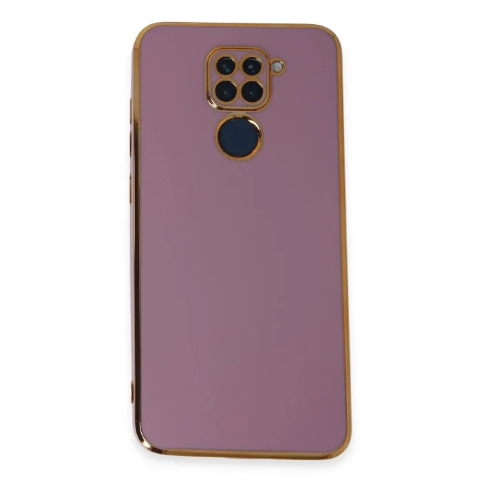 Mey İthalat®   Redmi Note 9 Kılıf Volet Silikon - Mor