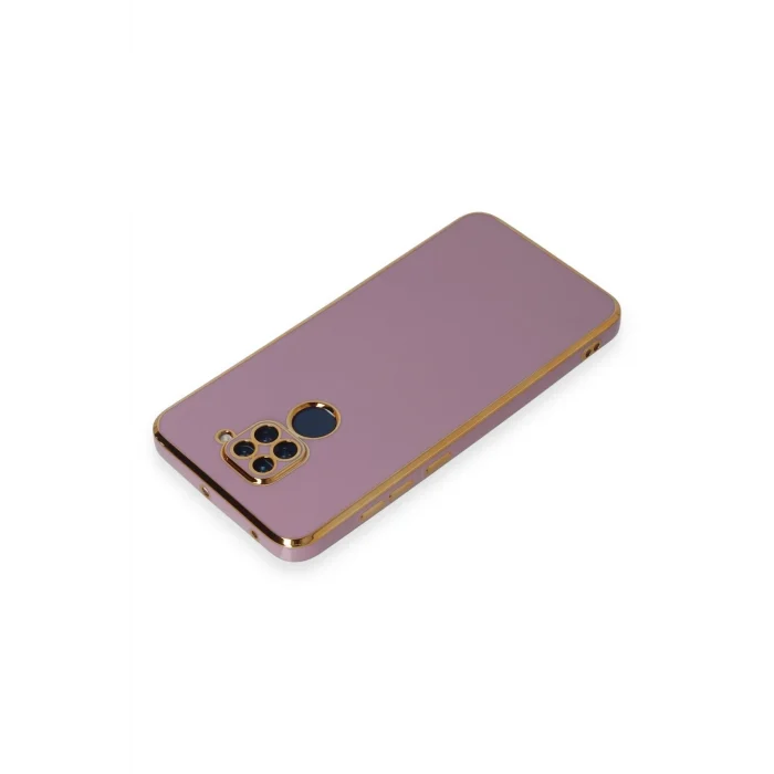 Mey İthalat®   Redmi Note 9 Kılıf Volet Silikon - Mor