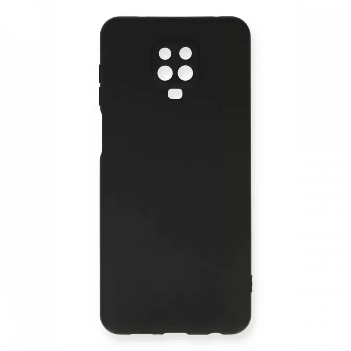 Mey İthalat®   Redmi Note 9 Pro Kılıf Nano içi Kadife Silikon - Siyah