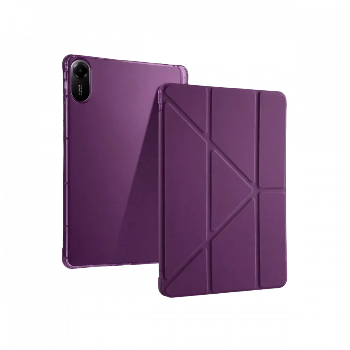 Mey İthalat®   Redmi Pad 2 Kalemlikli Mars Tablet Kılıfı - Mürdüm