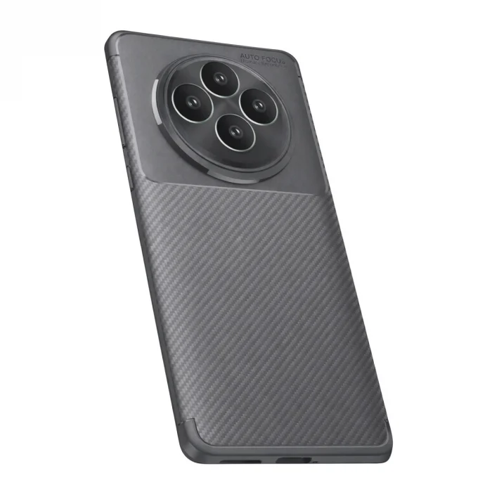 Mey İthalat®   Reno 11 FS Kılıf Auto Focus Karbon Kapak - Gri