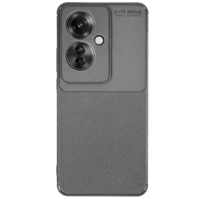 Mey İthalat®   Reno 11F Kılıf Auto Focus Karbon Kapak - Gri