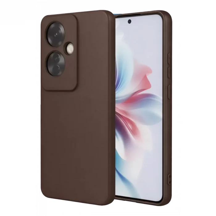Mey İthalat®   Reno 11F Kılıf First Silikon - Kahverengi