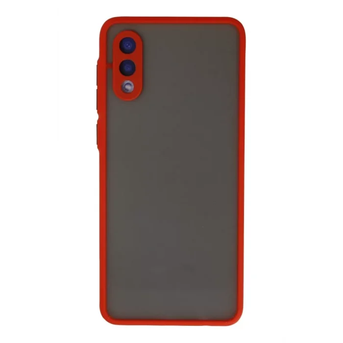 Mey İthalat®  Samsung Galaxy A02 Kılıf Montreal Silikon Kapak - Kırmızı