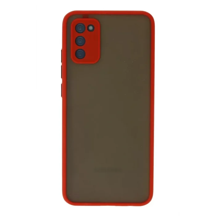 Mey İthalat®  Samsung Galaxy A02S Kılıf Montreal Silikon Kapak - Kırmızı