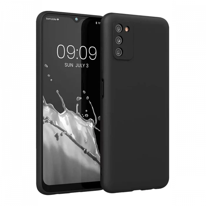 Mey İthalat®  Samsung Galaxy A03S Kılıf First Silikon - Siyah