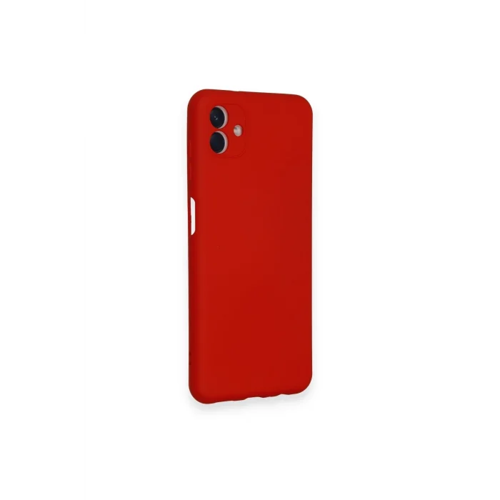 Mey İthalat®  Samsung Galaxy A04 Kılıf Nano içi Kadife Silikon - Kırmızı