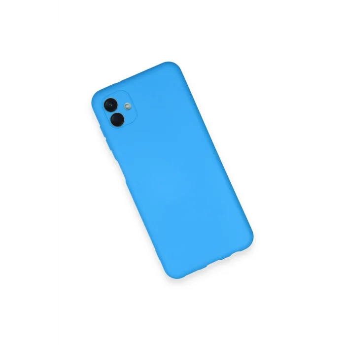 Mey İthalat®  Samsung Galaxy A04 Kılıf Nano içi Kadife Silikon - Mavi