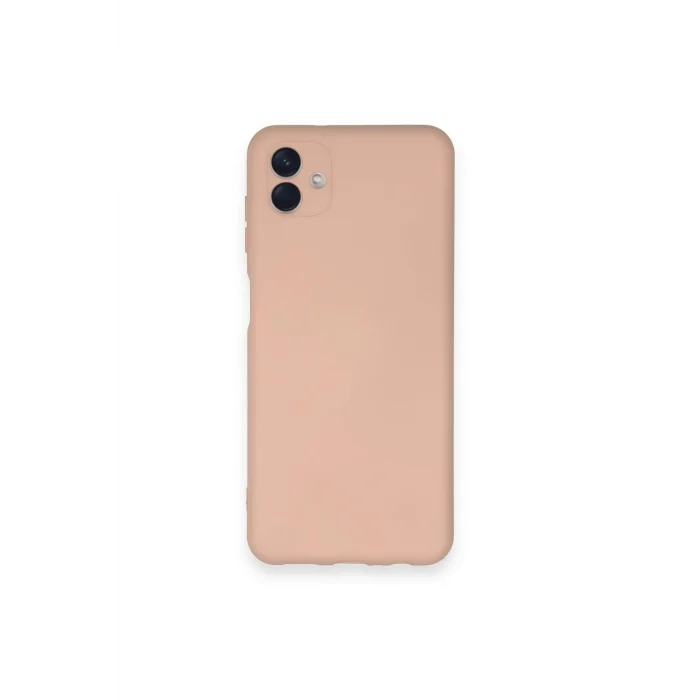 Mey İthalat®  Samsung Galaxy A04 Kılıf Nano içi Kadife Silikon - Pudra
