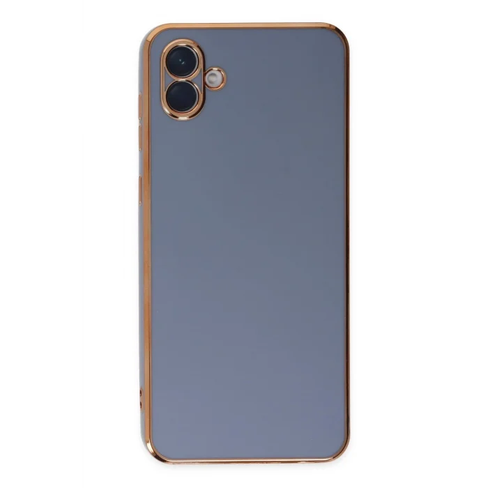 Mey İthalat®  Samsung Galaxy A04 Kılıf Volet Silikon - Mavi