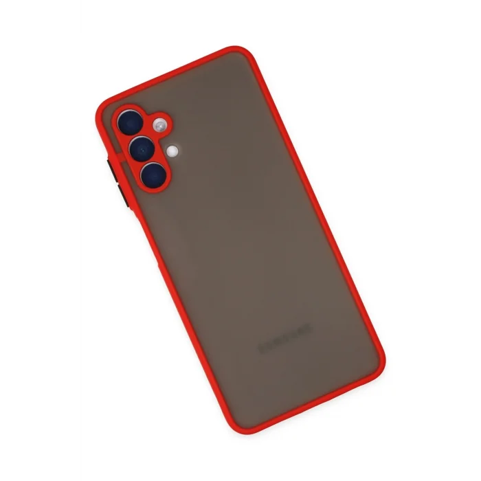 Mey İthalat®  Samsung Galaxy A04S Kılıf Montreal Silikon Kapak - Kırmızı