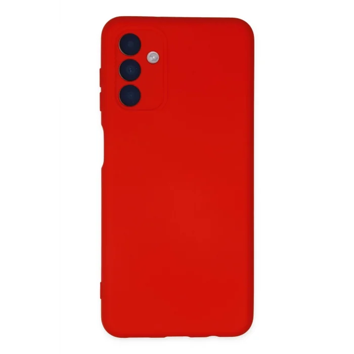 Mey İthalat®  Samsung Galaxy A04S Kılıf Nano içi Kadife Silikon - Kırmızı