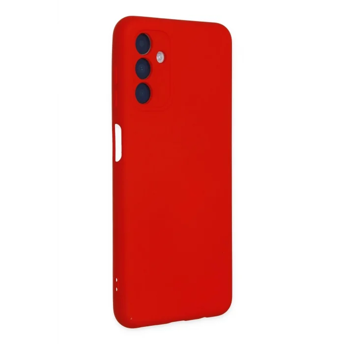 Mey İthalat®  Samsung Galaxy A04S Kılıf Nano içi Kadife Silikon - Kırmızı