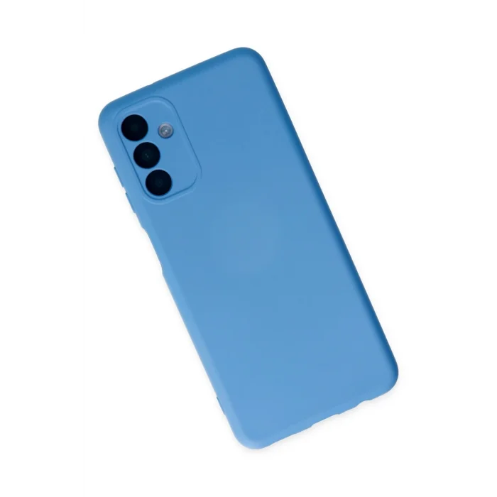 Mey İthalat®  Samsung Galaxy A04S Kılıf Nano içi Kadife Silikon - Mavi