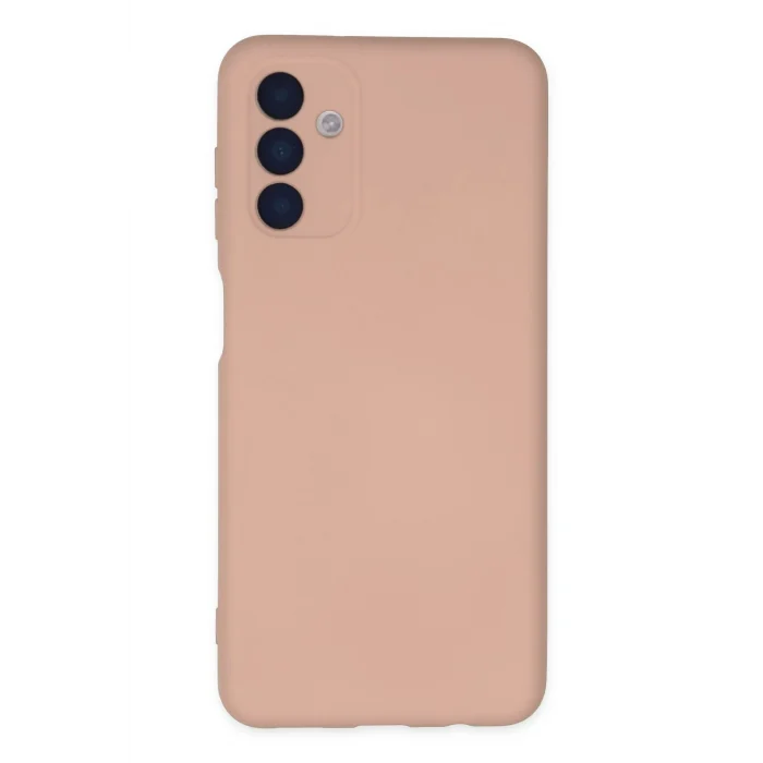 Mey İthalat®  Samsung Galaxy A04S Kılıf Nano içi Kadife Silikon - Pudra