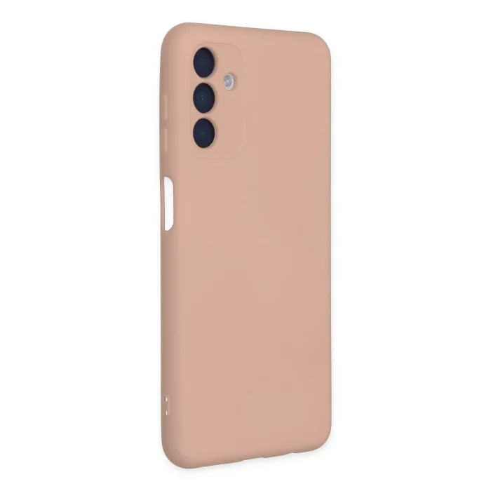 Mey İthalat®  Samsung Galaxy A04S Kılıf Nano içi Kadife Silikon - Pudra