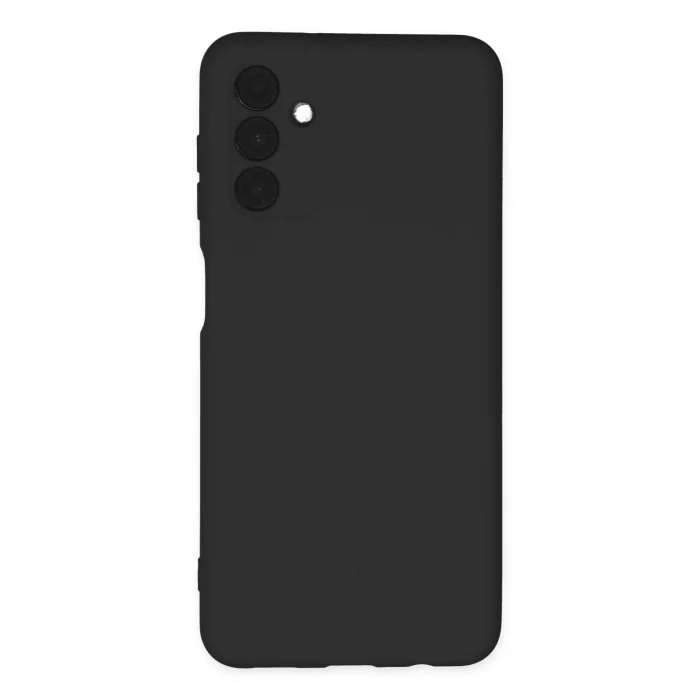 Mey İthalat®  Samsung Galaxy A04S Kılıf Nano içi Kadife Silikon - Siyah