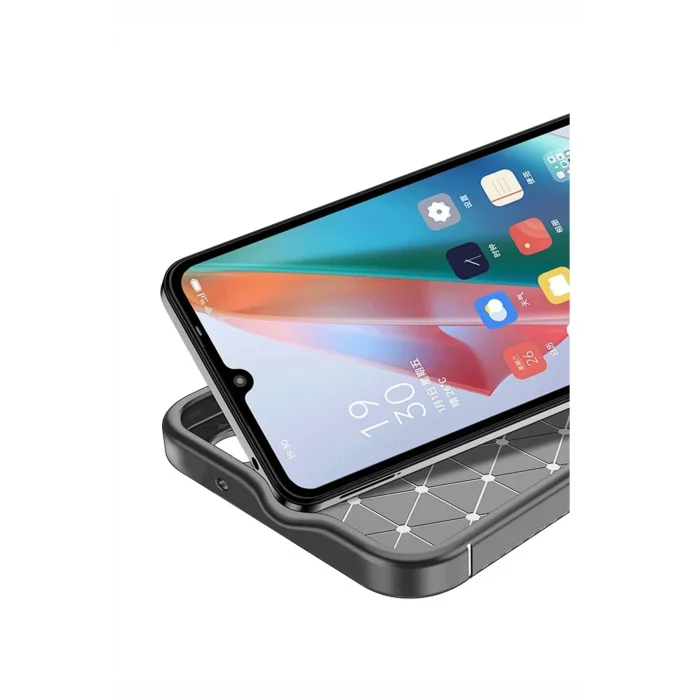Mey İthalat®  Samsung Galaxy A06 Kılıf Auto Focus Karbon Kapak - Gri