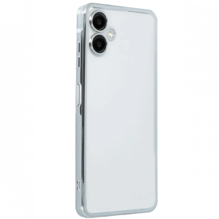 Mey İthalat®  Samsung Galaxy A06 Kılıf  Lensli Silikon - Gümüş