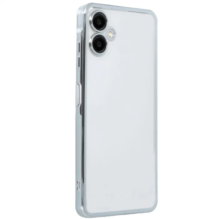 Mey İthalat®  Samsung Galaxy A06 Kılıf  Lensli Silikon - Gümüş