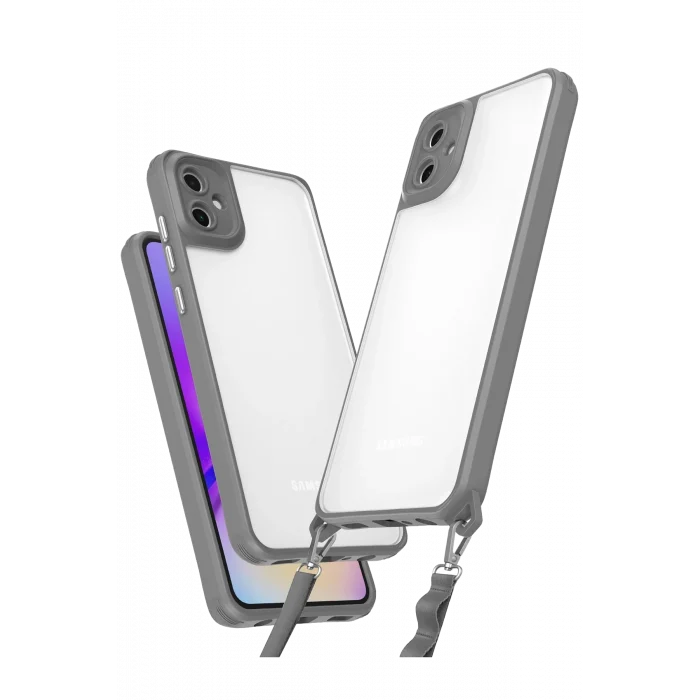 Mey İthalat®  Samsung Galaxy A06 Kılıf Penta Silikon Kılıf - Titan Gri