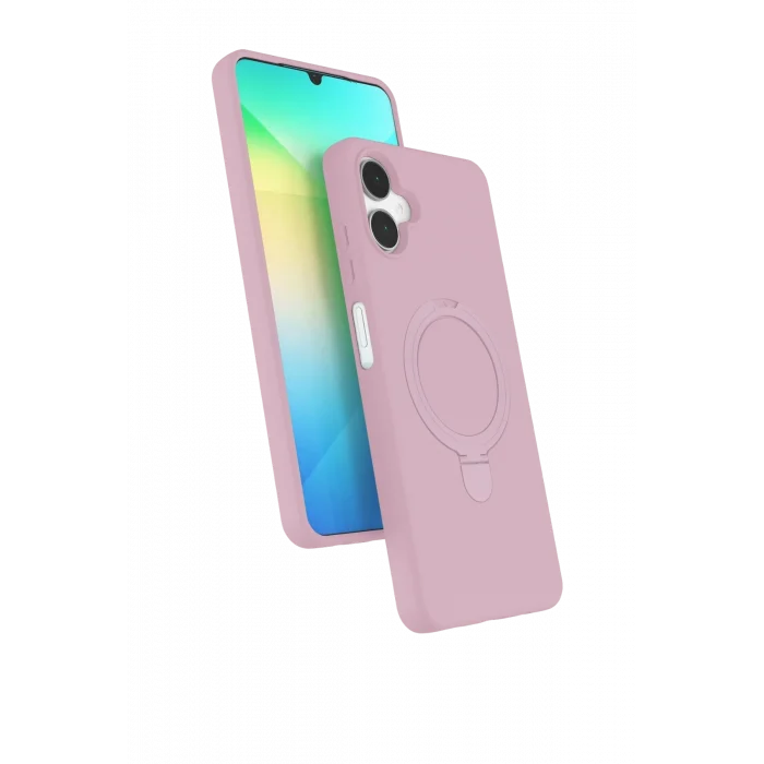 Mey İthalat®  Samsung Galaxy A06 Regal Magsafe Standlı Kapak - Açık Pembe