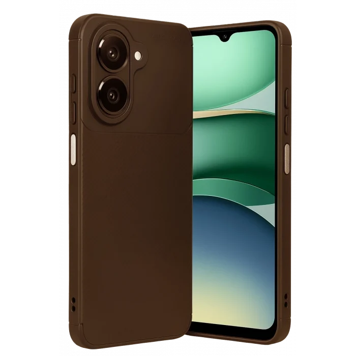 Mey İthalat®  Samsung Galaxy A07 4G Auto Focus Karbon Kapak - Kahverengi