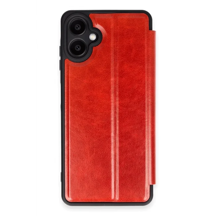 Mey İthalat®  Samsung Galaxy A07 4G Flip Cover - Kırmızı