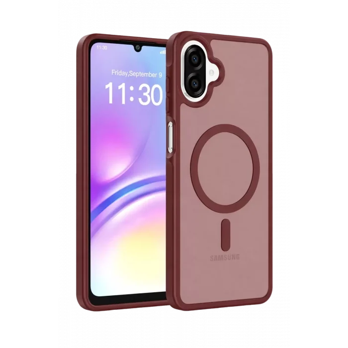 Mey İthalat®  Samsung Galaxy A07 4G Jota Magsafe Kapak - Bordo