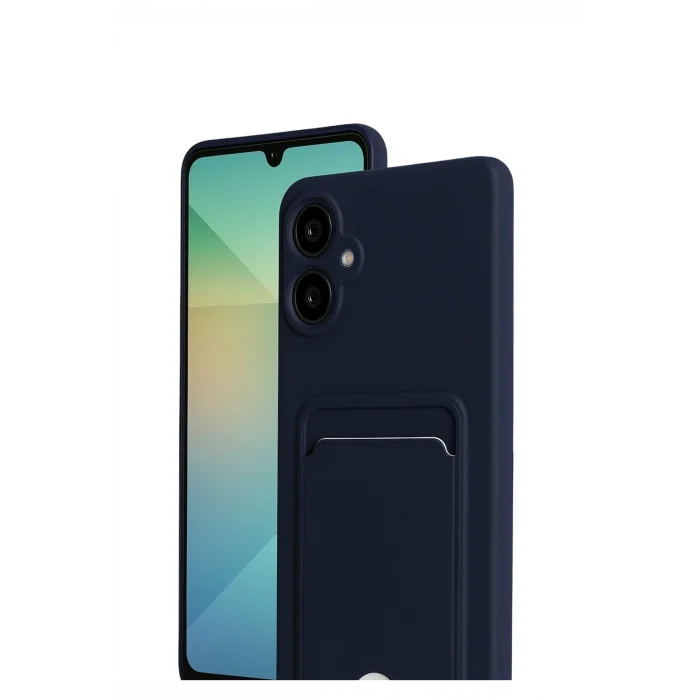 Mey İthalat®  Samsung Galaxy A07 4G Kelvin Kartvizitli Silikon - Lacivert